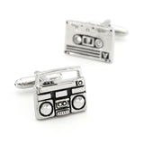 Men's Music Tape Player Cufflink Copper Material