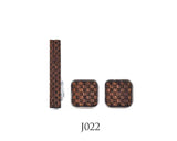 Wooden Cufflinks+Tie Clips Set for Men French Shirts Square Classic Cufflinks