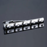 Man Classic Type Tie Clip Mens Plating Metal crystal Necktie Tie-Bar Clasp