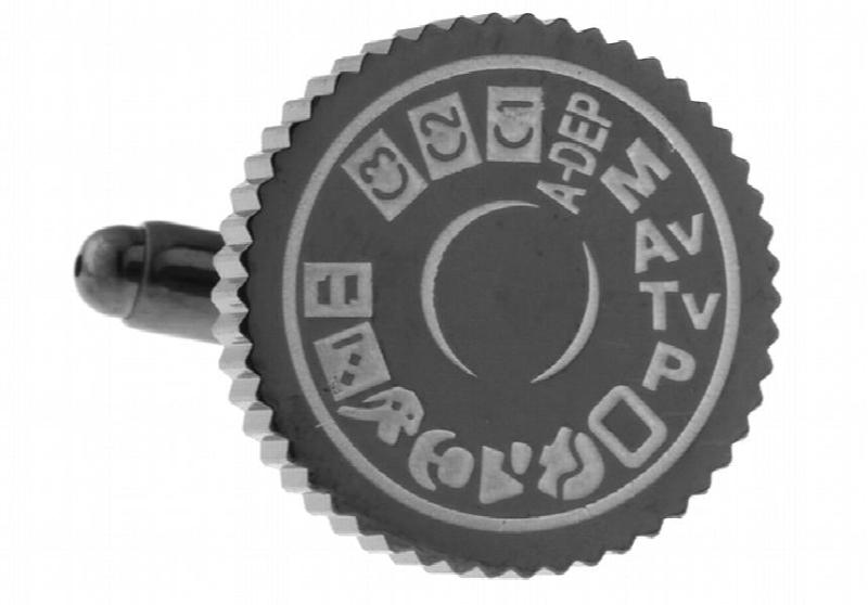 iGame Camera Mode Button Cuff Links Gunblack