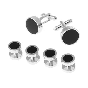 6Pcs Men's Tuxedo Cufflinks Shirt Studs Set