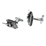 Men's Military Tank Brass Cufflinks Cuff Links