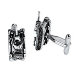 Men's Military Tank Brass Cufflinks Cuff Links