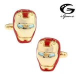 iGame Superheroes Cuff Links Gold Iron Man Cufflinks