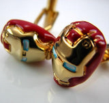iGame Superheroes Cuff Links Gold Iron Man Cufflinks