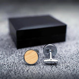 Custom Wood Cufflinks For Men's French Business Sleeve Nails