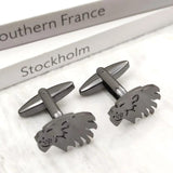 Animal Lion Men's Cufflinks for French Shirts