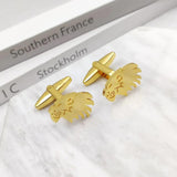Animal Lion Men's Cufflinks for French Shirts