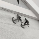Anchor Symbol Cufflinks for Men Stainless Steel Wedding Gift