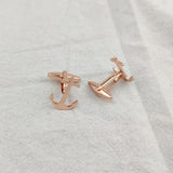 Anchor Symbol Cufflinks for Men Stainless Steel Wedding Gift