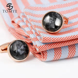 Men's Personalized Round Wedding Cufflinks XK19S065