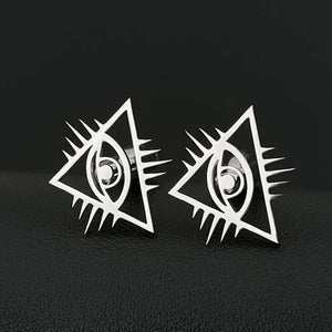 Eye of Providence Cufflinks Stainless Steel Wedding Set