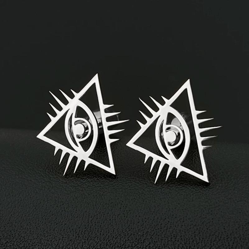 Eye of Providence Cufflinks Stainless Steel Wedding Set