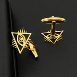 Eye of Providence Cufflinks Stainless Steel Wedding Set
