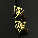 Eye of Providence Cufflinks Stainless Steel Wedding Set