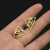 Eye of Providence Cufflinks Stainless Steel Wedding Set