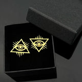 Eye of Providence Cufflinks Stainless Steel Wedding Set