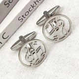 Music Symbol Men's Stainless Steel Cufflinks