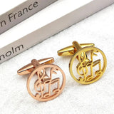 Music Symbol Men's Stainless Steel Cufflinks
