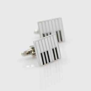 French Shirt Cufflinks For Men Brass Piano Keyboard Cuff Links