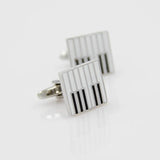 French Shirt Cufflinks For Men Brass Piano Keyboard Cuff Links