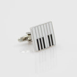 French Shirt Cufflinks For Men Brass Piano Keyboard Cuff Links