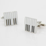 French Shirt Cufflinks For Men Brass Piano Keyboard Cuff Links