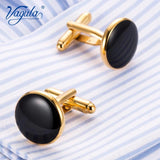 Copper Round Cufflink Wedding Suit Shirt Buttons Cufflinks 801