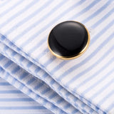 Copper Round Cufflink Wedding Suit Shirt Buttons Cufflinks 801