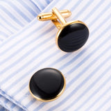 Copper Round Cufflink Wedding Suit Shirt Buttons Cufflinks 801