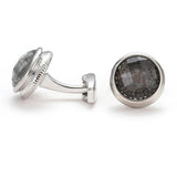 Business Pattern Round Cufflinks XK22S018