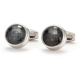 Business Pattern Round Cufflinks XK22S018