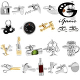18 Designs Men's Cuff Links Copper Brass Novelty Tools Gift
