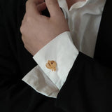 Vintage Sikhism Symbol Men Cufflinks Religion Amulet Faith Twins Suits Gemelos