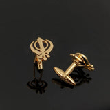 Vintage Sikhism Symbol Men Cufflinks Religion Amulet Faith Twins Suits Gemelos