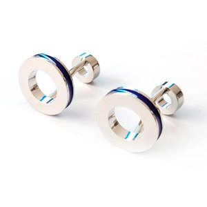 High baking paint silvery cufflinks for men