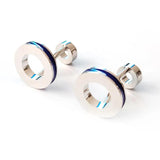 High baking paint silvery cufflinks for men