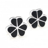 Elegant Clover Leaf Cufflink Cuff Link for Men