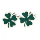 Elegant Clover Leaf Cufflink Cuff Link for Men