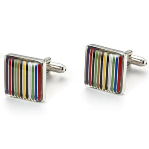 Colorful Painting Cufflinks for Wedding Party