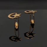Islamic Star Moon Cufflinks Stainless Steel Religion Jewelry