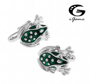 iGame Supply Frog Cufflinks For Men Unique Frog