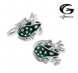 iGame Supply Frog Cufflinks For Men Unique Frog