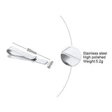 Stainless Steel Men's Tie Clip for Wedding Engagement
