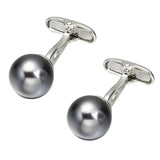 Crystal Pearl Cufflinks for Men Wedding Shirt Button