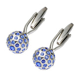 Crystal Pearl Cufflinks for Men Wedding Shirt Button