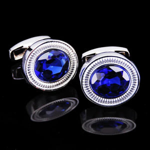 Vintage Crystal Cufflinks for Men Flag Cufflink