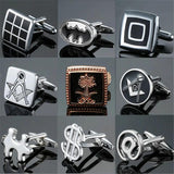 Vintage Crystal Cufflinks for Men Flag Cufflink