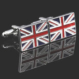 Vintage Crystal Cufflinks for Men Flag Cufflink