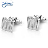 Classic Silver-color Copper Men's Cufflink Party Wedding Suit Shirt Cuff links